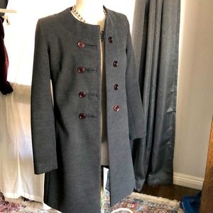 Vintage gray pea coat.